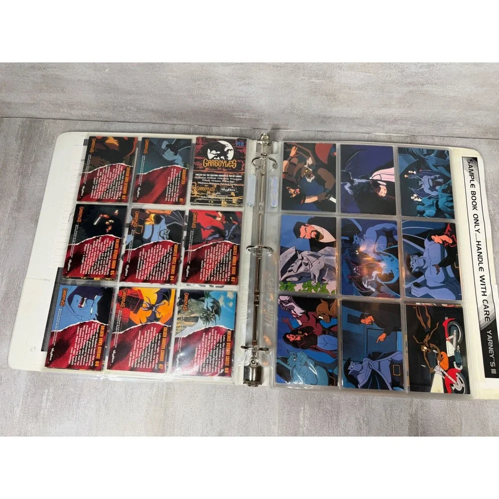 1995 SkyBox Gargoyles Salesmans Sample Binder Complete Set Pop Ups Promo Book
